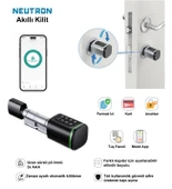 Neutron NTL-SC-02FKPB Parmak Izi, Anahtarlı, Tuşlu, Kartlı ve Uzaktan Kontrollü Akıllı Kapı Kilidi - 1