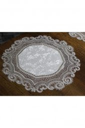 Aryen Kadife Kordone 5 Parça Salon Takımı Krem Koyu Kahve - 9