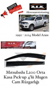 MITSUBISHI L200 PICK-UP 1992-2014 MODEL 4LÜ MUGEN CAM RUZGARLIGI thumbnail 1