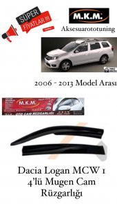 DACİA LOGAN MCW 1 2006-2013 MODEL 4LÜ MUGEN CAM RÜZGARLIĞI - 1