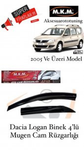 DACIA LOGAN BİNEK 2005 VE ÜZERİ MODEL 4LÜ MUGEN CAM RÜZGARLIĞI - 1