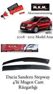 DACIA SANDERO STEPWAY 2008 - 2012 MODEL 4LÜ MUGEN CAM RÜZGARLIGI - 1