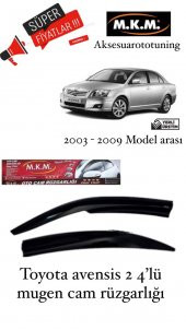 TOYOTA AVENSİS 2 2003-2009 MODEL ARASI 4LÜ MUGEN CAM RÜZGARLIĞI - 1