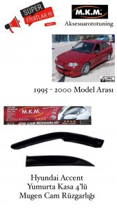 HYUNDAİ ACCENT YUMURTA KASA 1995-2000 MODEL 4LÜ CAM RÜZGARLIGI - 1