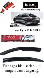 FİAT EGEA HB -SEDAN 206 VE ÜZERİ 4LÜ MUGEN CAM RÜZGARLIĞI - 1