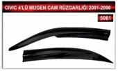 HONDA CIVIC 2001-2006 MODEL 4LÜ MUGEN CAM RÜZGARLIĞI thumbnail 2