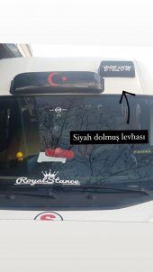 Siyah taksi,dolmuş,münibüs mıtnatıslı levha(kırılmaz ürün) - 3