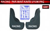 Racing Parçalı Mavi Kavis Uyumlu Paçalık Çamurluk Tozluk - 1