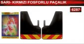 Sarı-Kırmızı Fosforlu Paçalık Çamurluk Tozluk - 1