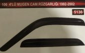 Peugeot 106 4lü Mugen Cam Rüzgarlık Seti thumbnail 1