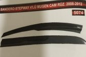 Renault Sandero-Stepway 4lü Mugen Cam Rüzgarlık Seti - 1