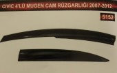 Honda Civic 4lü Mugen Cam Rüzgarlık Seti - 1