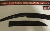 Toyota Corolla 4lü Mugen Cam Rüzgarlık Seti - 2