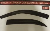 Toyota Corolla 4lü Mugen Cam Rüzgarlık Seti - 2