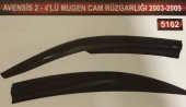 Toyota Avensis 2 4lü Mugen Cam Rüzgarlık Seti - 2