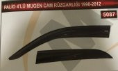 Palio 4lü Mugen Cam Rüzgarlık Seti - 2