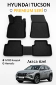 Black Gold Hyundai Tucson 2021+ Hybrid 3D Havuzlu Oto Paspas | Araca Özel, Kaymaz & Koku Yapmaz Kauçuk - 2