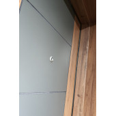 3450 Ahşap Kaplama Çelik Kapı, Tirnakli Sistem Çelik Kapi, Antrasit Düz Model Daire Kapısı - 5