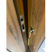 3450 Ahşap Kaplama Çelik Kapı, Tirnakli Sistem Çelik Kapi, Antrasit Düz Model Daire Kapısı - 9