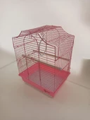 Dayang iki Kapılı Kubbeli Kuş Kafes 29x22x38 cm Pembe - 2