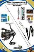 Okuma Azaki Spin 274 cm 12-35gr Okuma İnspira ISX-3000A 8 Örgü Spin Olta Seti thumbnail 1