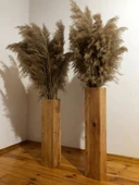 Masif Ahşap Dekorotif Desenli Çiçeklik 2 Li DRK740-Sihirliekran-Darkoob - 1