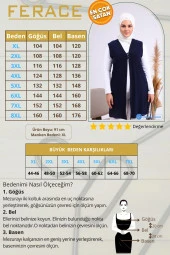 Kadin Buyuk Beden Üç Düğmeli Likralı Yelek - 2