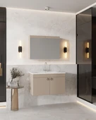 Karen Banyo Dafne 85 Cm, Mdf Lavabolu Banyo Dolabı Seti, Mdf - 5