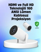 4K Uyumlu 130 İnç Full HD Projeksiyon Cihazı ve Kablosuz Aktarım Özelliği thumbnail 1