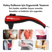 Merxas SL-222A Kırmızı Çift Başlıklı Paletli Masaj Aleti Sırt Bacak Kol Tüm Vücut Masaj Cihazı - 3