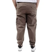 Büyük Beden Keten Kargo Jogger Valencia 21911 Toprak thumbnail 4