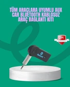 Taşınabilir Bluetooth AUX Araç Müzik ve Konuşma Kiti thumbnail 1