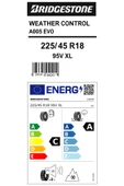 Bridgestone 225/45R18 95V Xl Weather Control A005 Evo Oto 4 Mevsim Lastiği ( Üretim Yılı:2022 ) - 2