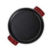 Lava Döküm Yuvarlak Güveç Kabı Döküm Demir Yekpare Çift Kulplu Çap(Ø)17cm.-Bordo - 3