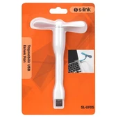 S-Link SL-UF05 Taşınabilir Esnek Beyaz USB Mini Fan - 3