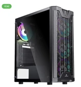 GameBooster GB-F3101B Mesh Temperli Cam 1*USB 3.0 4*12cm Rainbow Fan ATX Gaming Siyah Kasa (PSU Yok) thumbnail 1