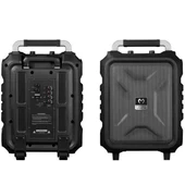 Magicvoice MV-2015 USB-SD-BT 1 El + 1 Yaka Mikrofonlu 300W Taşınabilir Şarjlı Hoparlör Anfi - 3