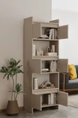 Modo MDF bej Raflı Kapaklı Kitaplık 176 cm - 3