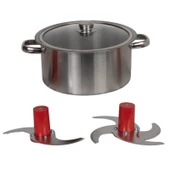 Enazon 4 Bıçaklı Humus Yapma Humus Hazırlama Makinası Nohut Ezme Makinası 5 Litre thumbnail 3