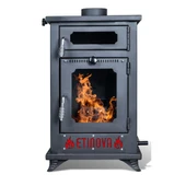 Etinova Eti-K4 Küçük Fırınlı Odun ve Pelet yakan Şömine Tipi Soba - 1