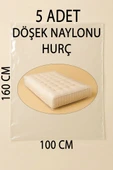 5 Adet 160cm×100cm Şeffaf Naylon Taşınma Saklama Döşek Naylonu Torbası Hurç thumbnail 1