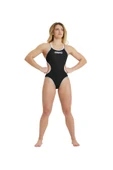 ARENA W ARENA ONE DOUBLE CROSS BACK ONE PIECE BLACK WHITE SILVER thumbnail 7