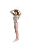 ARENA Swimsuit U Back Allover Kadın Siyah Yüzücü Mayosu 005174520 - 3