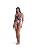 ARENA Women's Roseland Swimsuit Swimproback Black Multi thumbnail 7