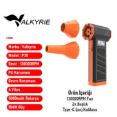 Valkyrie Şarjlı Elektrikli Hava Üfleyici 184W Güçlü Toz Temizleyici 4 Kademeli Hız Şarjlı thumbnail 7