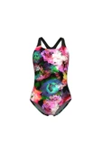 ARENA Women's Roseland Swimsuit Swimproback Black Multi thumbnail 3