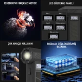 Valkyrie Şarjlı Elektrikli Hava Üfleyici 184W Güçlü Toz Temizleyici 4 Kademeli Hız Şarjlı thumbnail 3