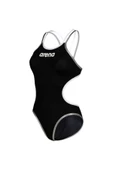 ARENA W ARENA ONE DOUBLE CROSS BACK ONE PIECE BLACK WHITE SILVER thumbnail 1
