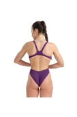 ARENA Team Swimsuit Swim Tech Solid Kadın Mor Yüzücü Mayosu 004763911 thumbnail 2