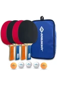 DONIC Hobby Set Masa Tenisi Seti ( 4 Raket + 5 Top + Taşıma Çantası) - 1